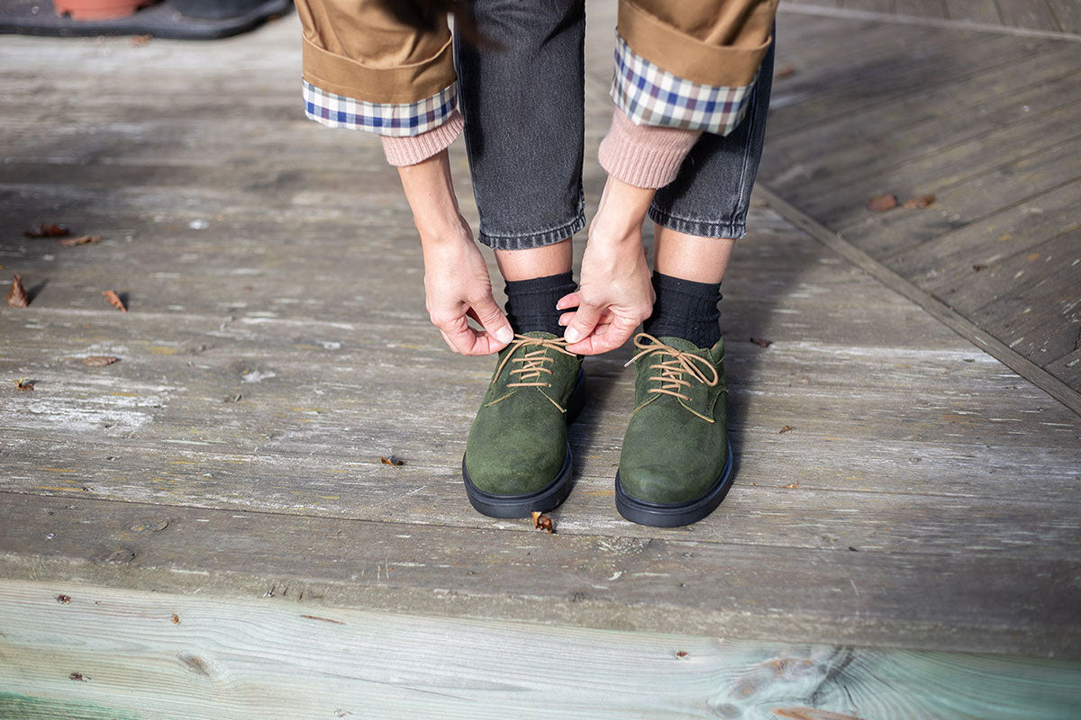 Sandhamn Olive Suede