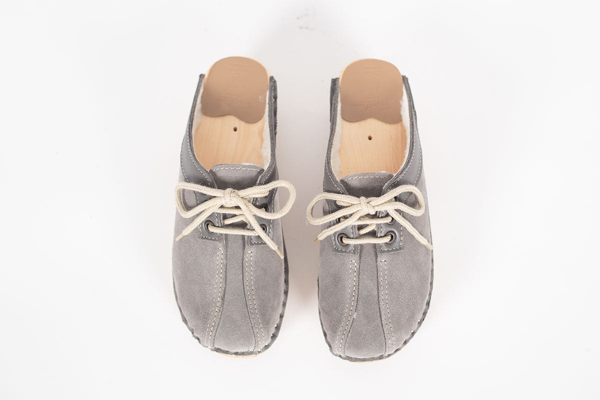 Audubon Wool Grey Suede