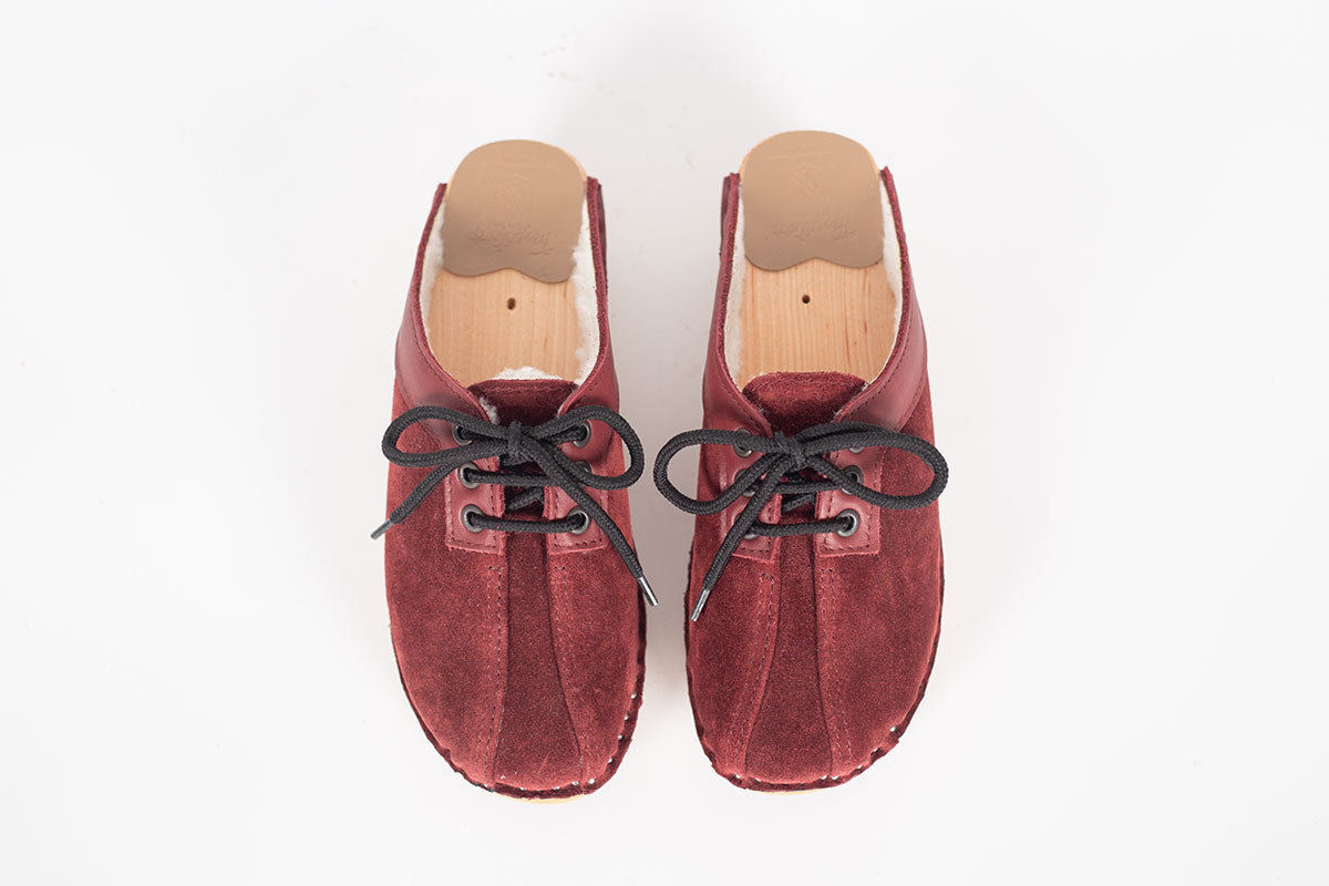 Audubon Wool Red Suede