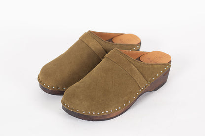 Da Vinci Dark Green Suede