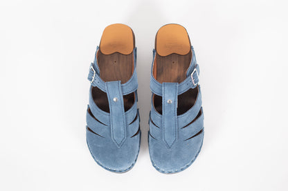 Mary Jane Blue Suede