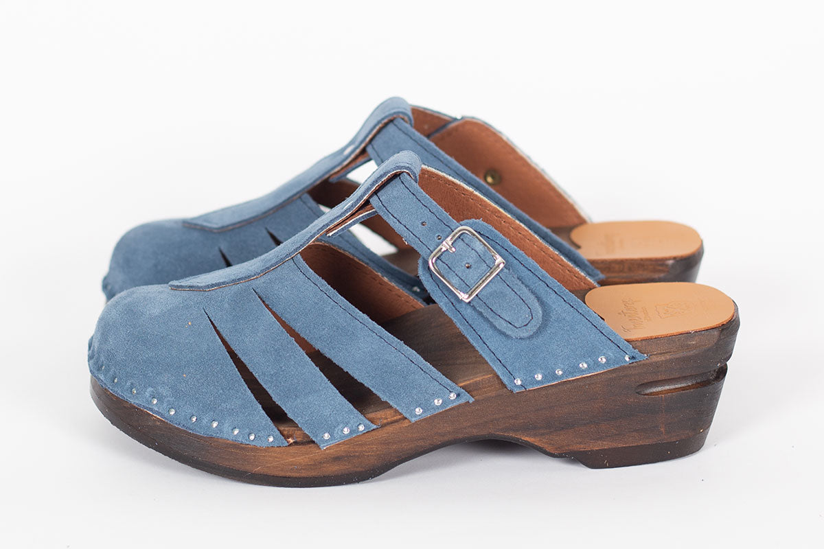 Mary Jane Blue Suede
