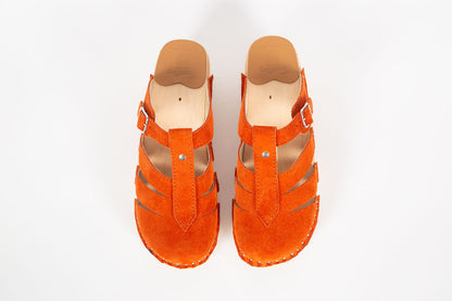 Mary Jane Orange Suede