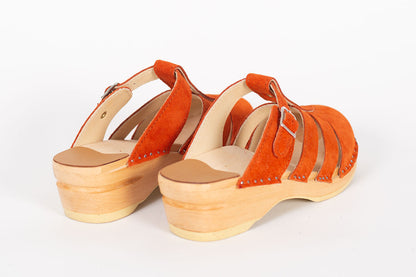 Mary Jane Orange Suede