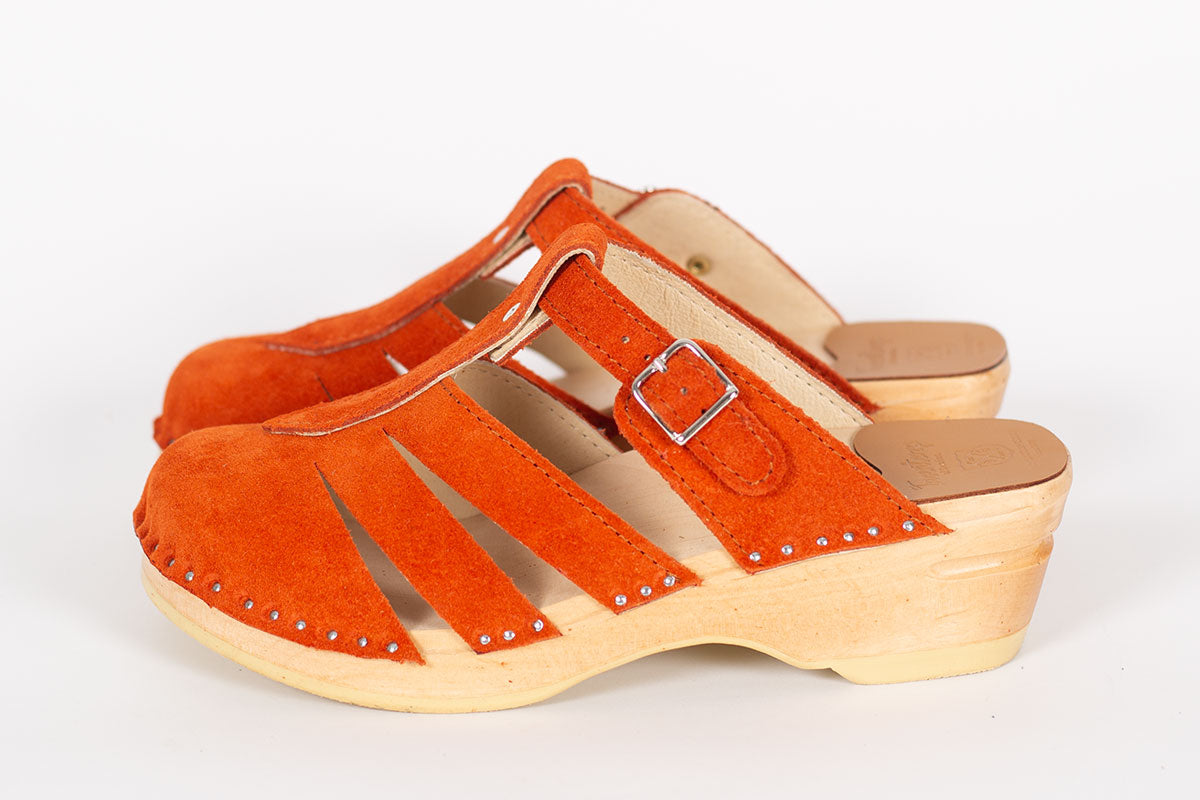 Mary Jane Orange Suede