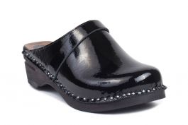 Classic clogs in Black Patent leather - Troentorp Clogs, Sweden