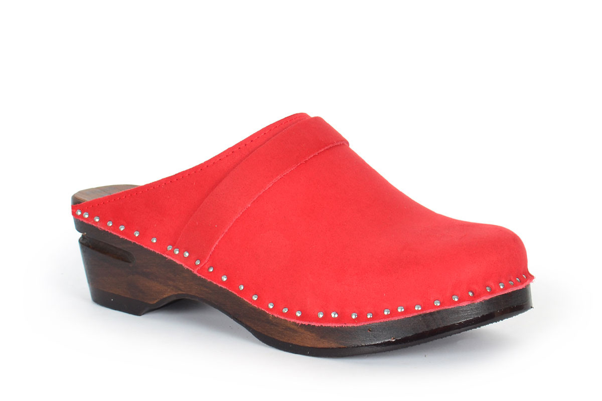 red suede leather
