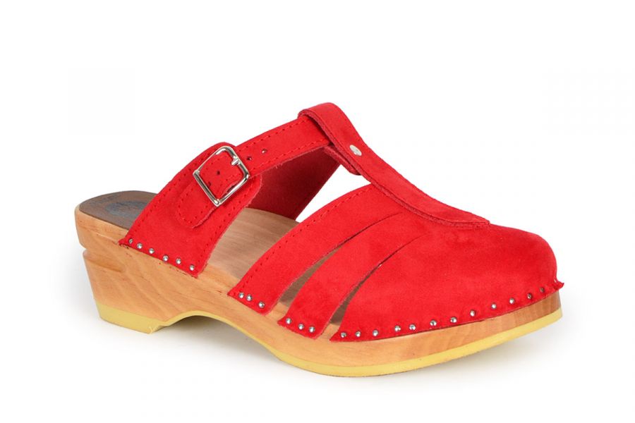 Mary Jane Red Suede
