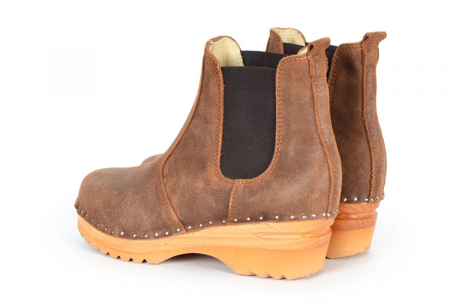 Rockwell Brown Waxy Suede