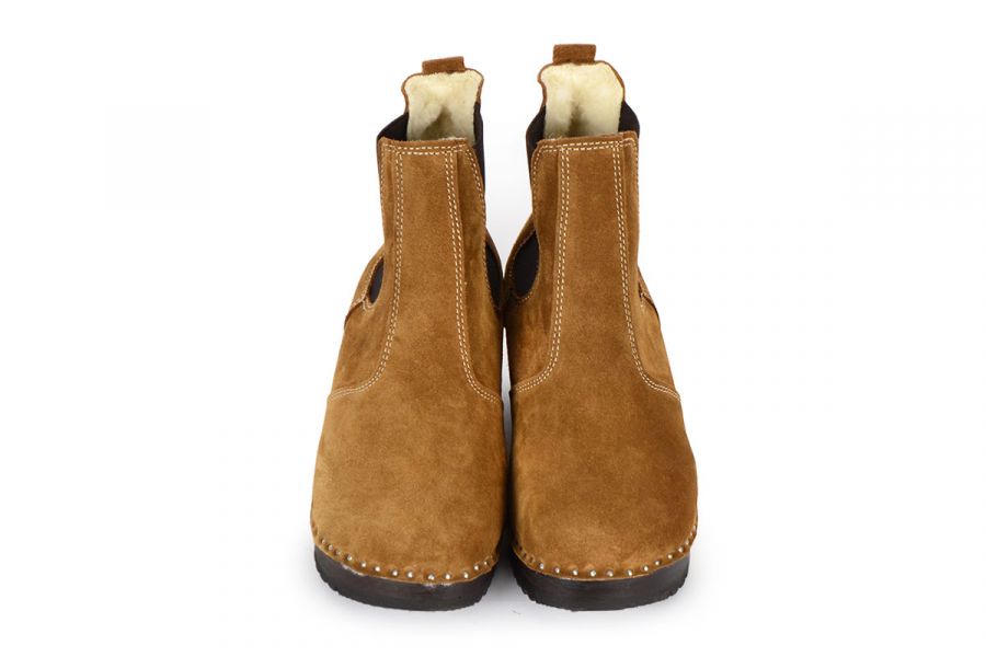 Rockwell Shearling Tabacco Suede