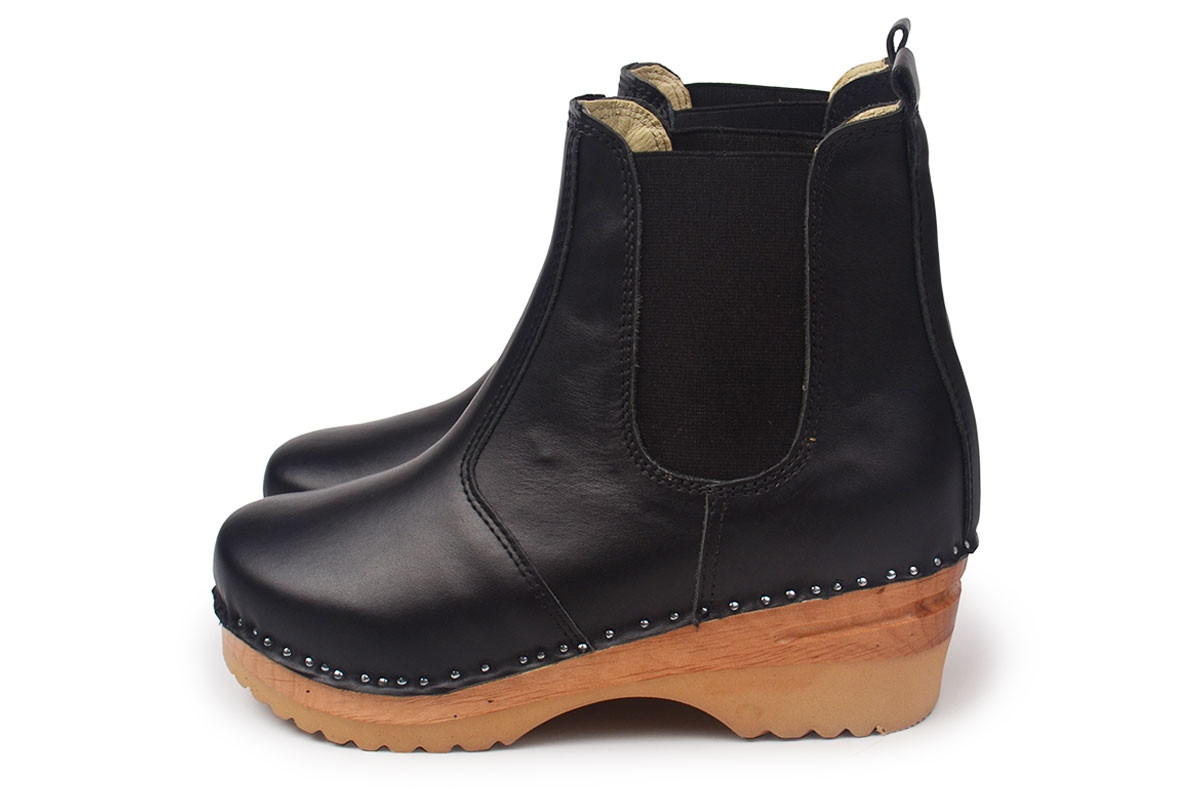 black clog boots