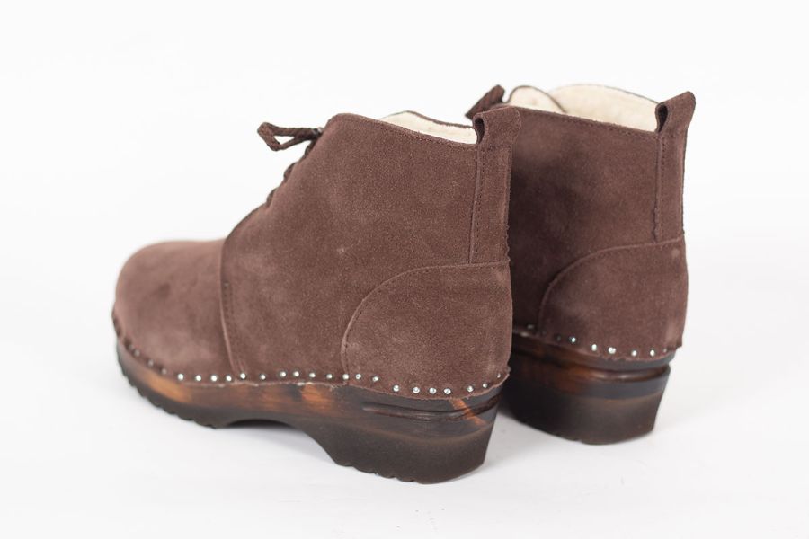 Morris Shearling Brown Suede