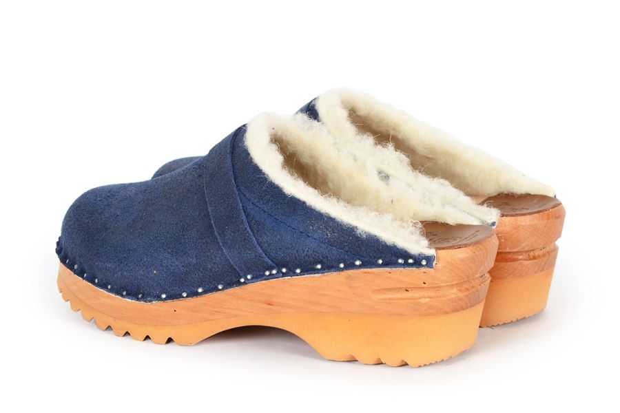 Munch Blue Waxy Suede